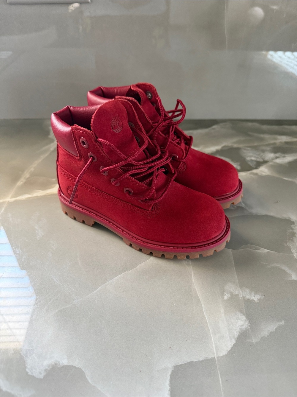 Timberland red boots